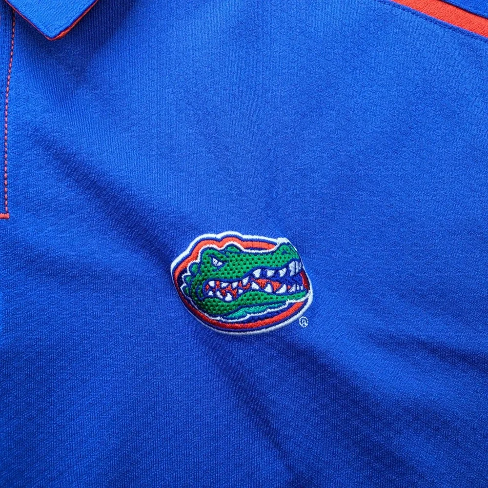 Florida Gators Nike Team Mens Polo Shirt Mens 2XL Blue Fit Dry Football‎ NCAA